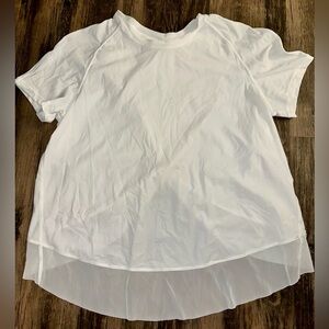 Lululemon Athletica White Short Sleeve Tee